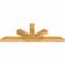 Ekena Millwork Saratoga Rough Sawn Timber Gable Bracket, Western Red Cedar, 60"W x 22"H x 4"D x 4"F, 9/12 Pitch GBW060X22X0404SAR00RWR - alternate 5